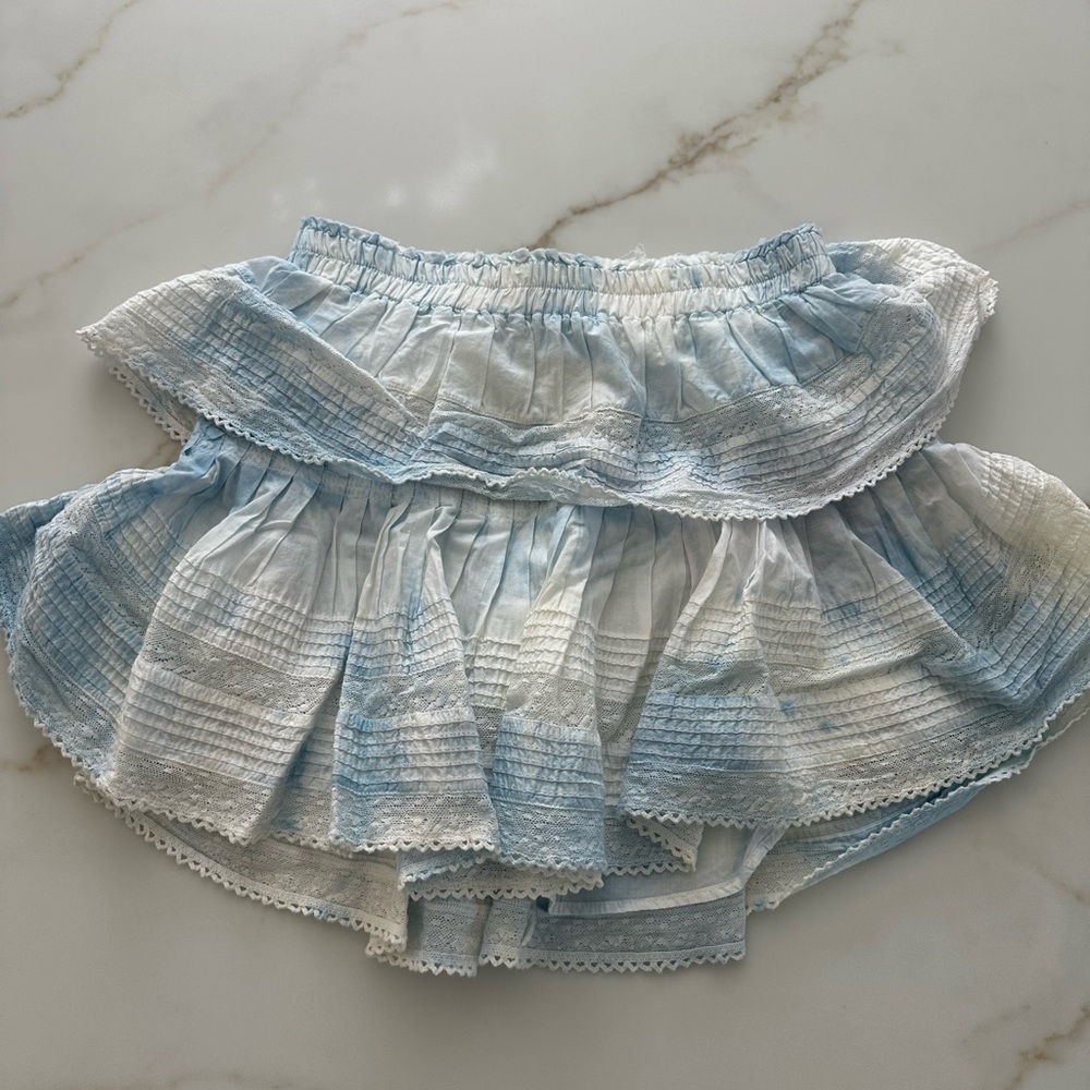 LoveShackFancy Sky Blue Skirt
